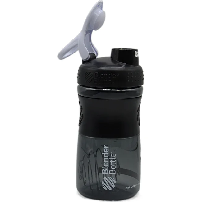 Спортивный шейкер-бутылка BLENDERBOTTLE SportMixer Flip 20oz/590мл Black/White