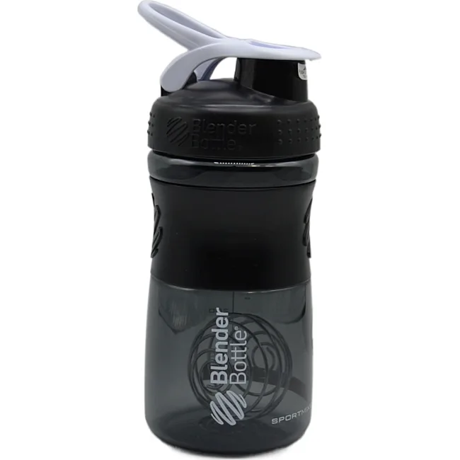 Спортивный шейкер-бутылка BLENDERBOTTLE SportMixer Flip 20oz/590мл Black/White