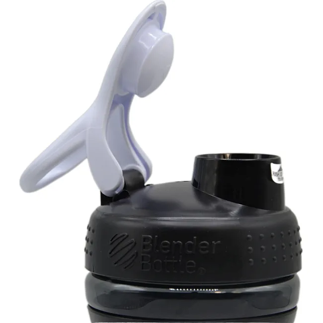 Спортивный шейкер-бутылка BLENDERBOTTLE SportMixer Flip 20oz/590мл Black/White