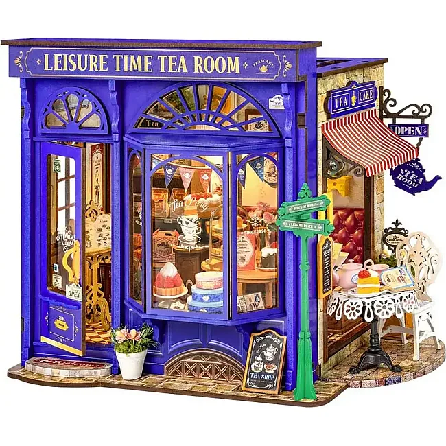 Конструктор 3D міні-будинок Robotime Rolife Leisure Time Tea Room DG171