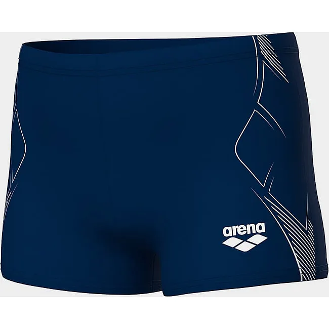 Плавки-шорты для мальчиков Arena GRAPHIC SWIM SHORT темно-синий, белый (для детей)