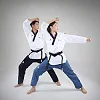 Добок для тхеквондо ADIDAS POOMSAE для женщин | бело-синий | ADITPAF02