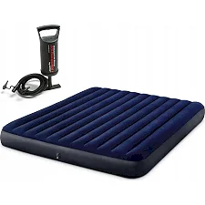 Матрас надувной INTEX 64755 с насосом 203 x 183 x 25 см, синий