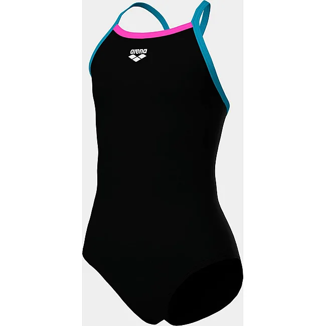 Купальник закрытый для девочек Arena SWIMSUIT LIGHT DROP SOLID черный (для детей)