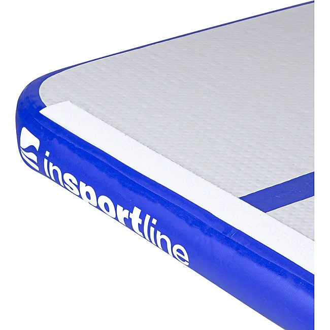 Килимок надувний Airtrack inSPORTline Airstunt 500x100x10 см, біло-синій