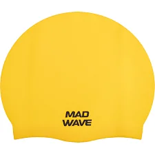 Шапочка для бассейна силиконовая увеличенного объема MADWAVE Intensive Big M053112 (Желтый)