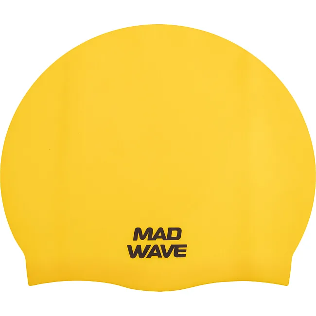Шапочка для басейну силіконова збільшеного об'єму MADWAVE Intensive Big M053112 (Жовтий)