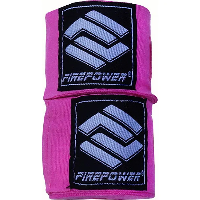 Бинты боксерские эластичные Firepower FPHW3 4.5м Розовые