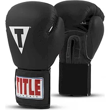 Боксерские перчатки TITLE Classic Originals Leather Training Gloves Elastic 2.0 Черные