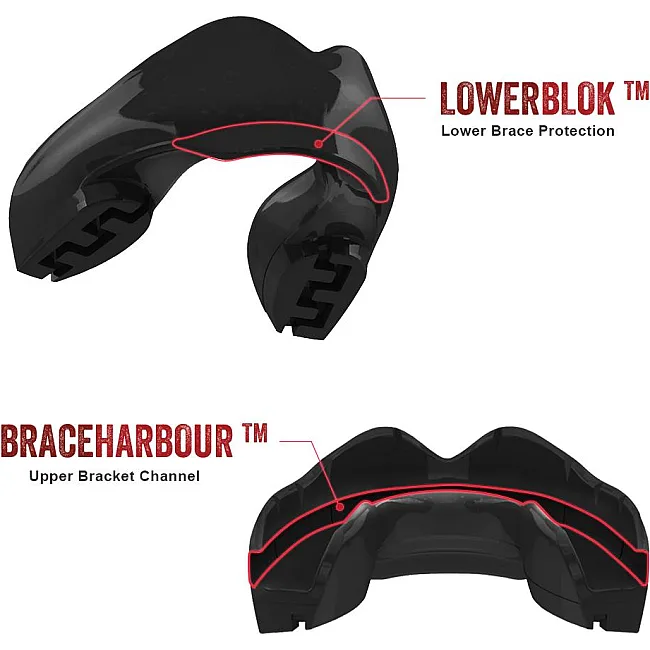 Капа под брекеты SAFEJAWZ Ortho Series Self-Fit Черная