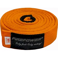 Пояс детский для Бразильского Джиу-Джитсу Firepower Classic Light Оранжевый