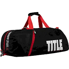 Сумка-рюкзак TITLE Boxing Champion Sports Черная с красным