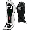 Защита голени и стопы (Щитки) TITLE GEL Elite Pro Shin & Instep Guards Белая с черным