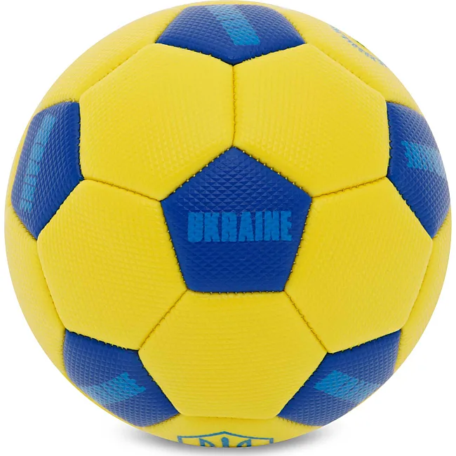 Розпродаж! Сувенірний футбольний мяч UKRAINE International Standart FB-9310 №2 PU (Жовтий)