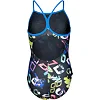 Купальник закрытый для девочек Arena GRAFFITI SWIMSUIT LIGHT DROP B черный, мультиколор