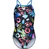 Купальник закрытый для девочек Arena GRAFFITI SWIMSUIT LIGHT DROP B черный, мультиколор