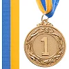 Медаль спортивная с лентой SP-SPORT
 GLORY C-3969-1-4_5 ø4,5см (Золотой)