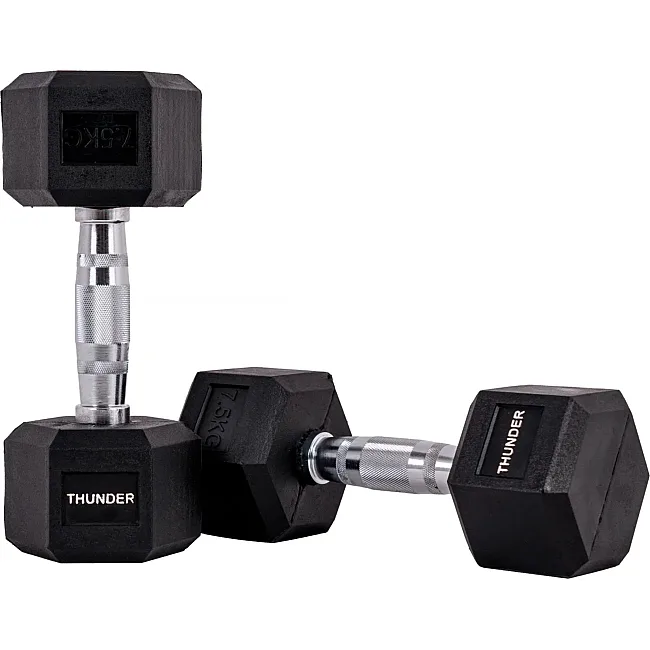 Гантель шестигранная THUNDER 7,5 кг (1шт)