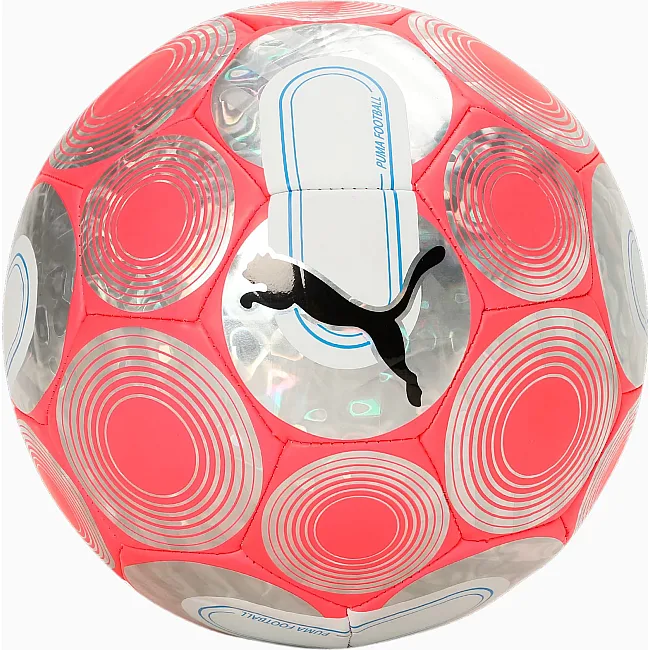 Мяч футбольный Puma CAGE ball розовый, серый