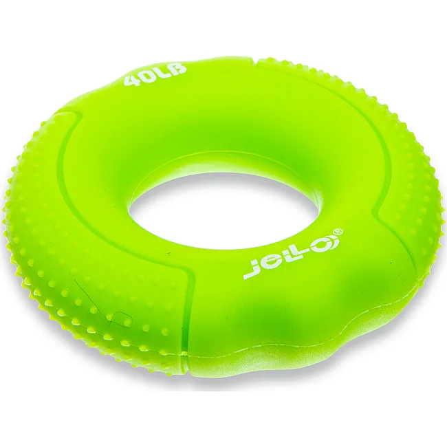 Кистевой эспандер кольцо JELLO FI-1788 1шт нагрузка 4,5-27кг (Салатовый)