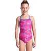 Детский купальник Arena DALY SWIMSUIT LIGHT DROP BACK розовый, белый, голубой