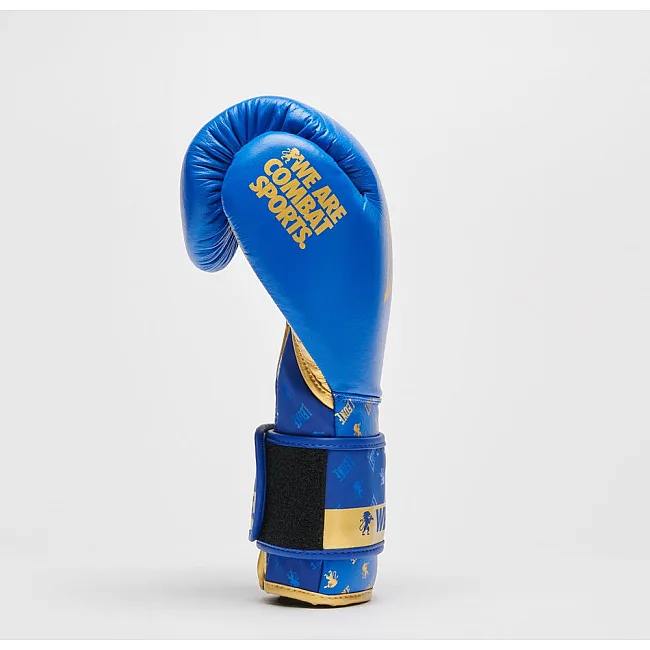 Боксерские перчатки Leone GN220 DNA Blue (бинты 4 м. в комплекте)