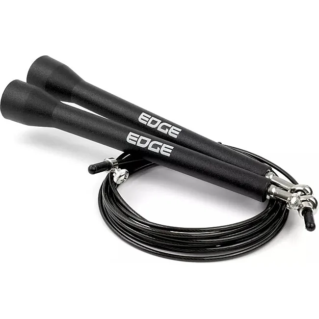 Скоростная скакалка EDGE Premium Rope 3м. металлическая на подшипниках ESK-5 черная