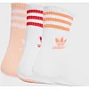 Шкарпетки жіночі Adidas CREW SOCK 3STR білий, рожевий, червоний