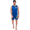 Форма для ушу-саньду майка та шорти SP-SPORT CO-1269 120-180см (Синій)