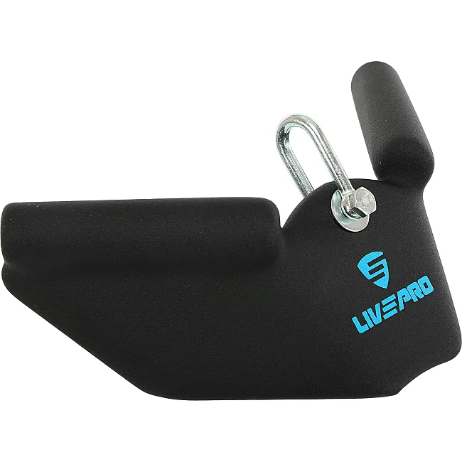 Рукоятка для обратной тяги c узким хватом Reverse Grip нескользящее покрытие LiveUp LP8322 30,5см