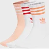 Шкарпетки жіночі Adidas CREW SOCK 3STR білий, рожевий, червоний