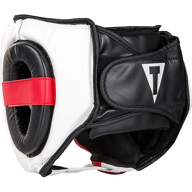 Боксерский шлем TITLE MMA Command Black/White/Red (капа в комплекте)