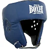 Шлем для бокса открытый искусственная кожа BOXER 2028-N (Синий)