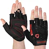 Тренировочные перчатки для фитнеса HARD TOUCH FG-9499 (Черный-красный)