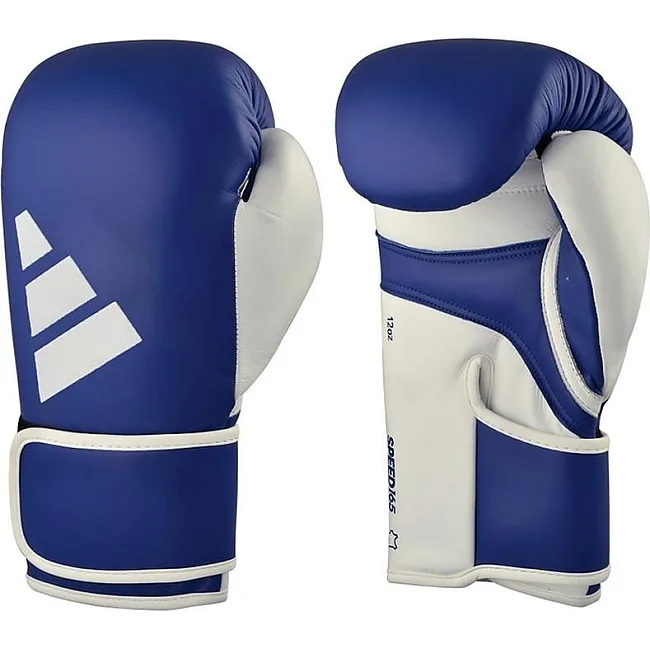Боксерские перчатки Adidas Speed 165 с лицензией WAKO | сине/белый | ADISBG165WK