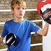 Дитячі боксерські рукавиці RDX 4B Robo Kids Red/Black 6 унцій (капа в комплекті)