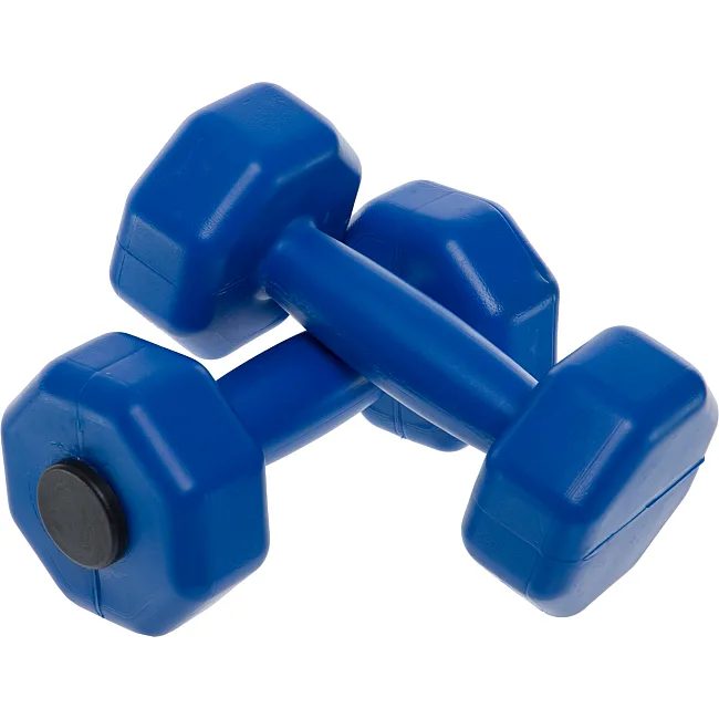 Гантели для фитнеса пластиковые Champion TA-9820-1_5 2шт 1,5кг (Синий)