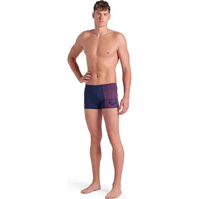 Плавки-шорты для мужчин Arena FOGGY DOTS SWIM SHORT темно-синий, коралловый
