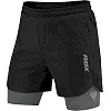 Компрессионные шорты для ММА RDX MMA T16 2-в-1 BLACK/GREY