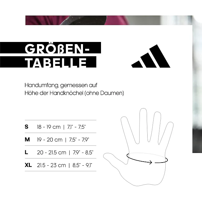 Перчатки для тренинга Adidas Full Finger Essential Gloves черный XL