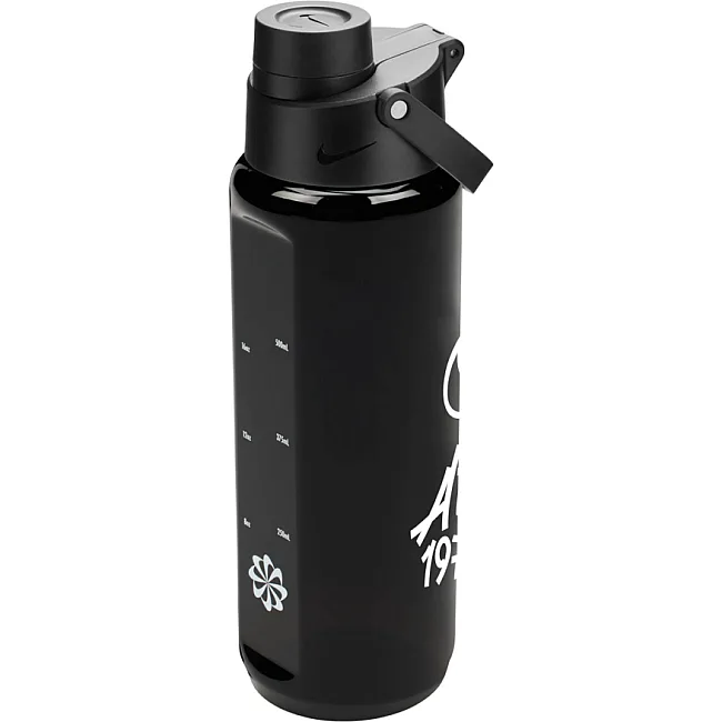Пляшка для води Nike TR RENEW RECHARGE CHUG BOTTLE 24OZ чорний, білий 709 мл