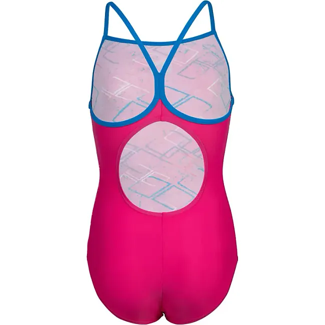 Детский купальник Arena DALY SWIMSUIT LIGHT DROP BACK розовый, белый, голубой