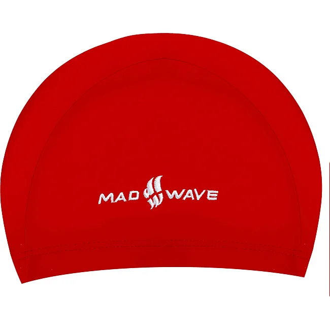 Шапочка для бассейна текстильная юниорская MADWAVE Lycra Junior M052001 (Красный)