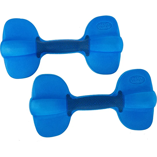 Гантели для аквафитнеса и аквааэробики аква-гантели Aqua Dumbbells MADWAVE
 Aquaaerobics Pair M082503 2шт (Синий)