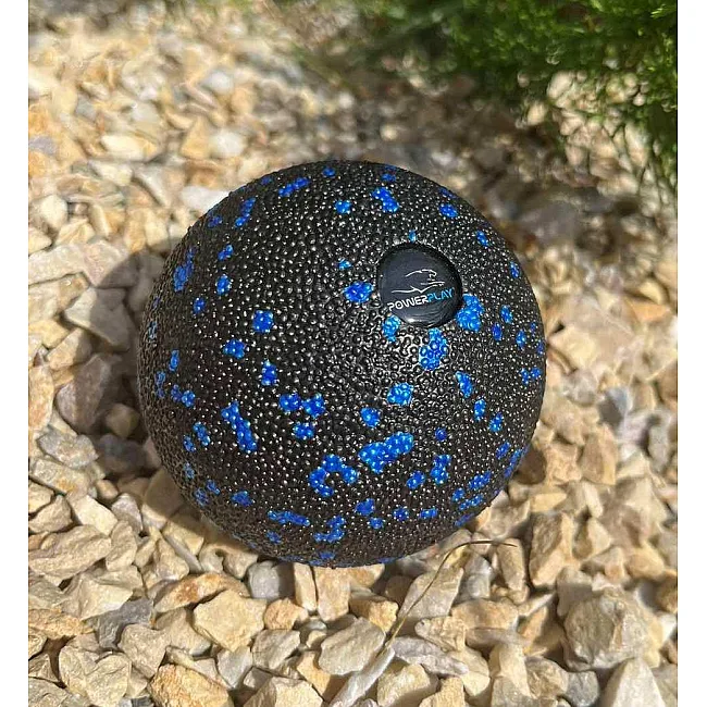 Масажний м'яч PowerPlay PP-4351 Epp Massage Ball (d10) Чорно/Синій