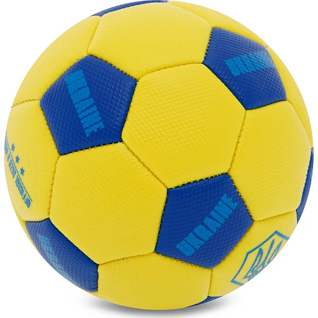 Розпродаж! Сувенірний футбольний мяч UKRAINE International Standart FB-9310 №2 PU (Жовтий)