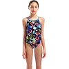 Купальник закрытый для девочек Arena GRAFFITI SWIMSUIT LIGHT DROP B черный, мультиколор