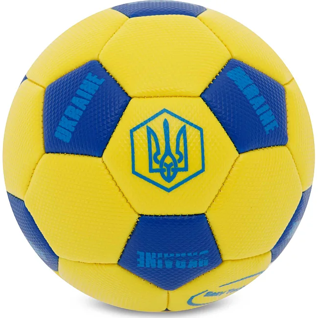 Розпродаж! Сувенірний футбольний мяч UKRAINE International Standart FB-9310 №2 PU (Жовтий)