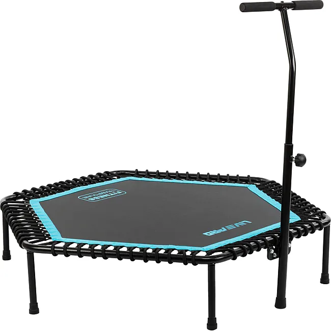 Батут для фитнеса
 для джампинга шестиугольный с ручкой LiveUp LP8251 ø135см