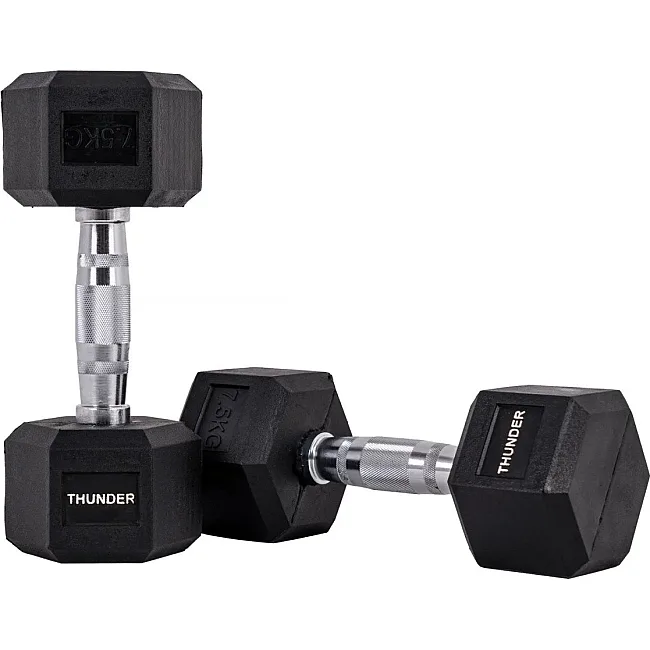 Гантель шестигранная THUNDER 7,5 кг (1шт)